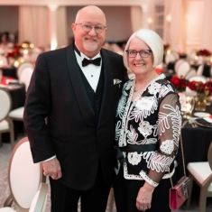 Donald Cameron Clark Jr. with his wife, Ellen Boates Clark SC&I’77