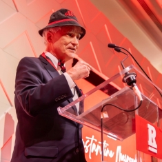 Dr. Constantine Mavroudis opened his remarks wearing a "dink," which was the name for the hat he and other freshman at Rutgers College wore when he was a student in the 1960s.